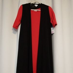 NWT Medium Black LulaRoe Joy Longline Vest